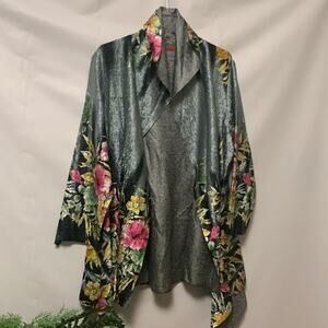 NWT SAINT GIL PARIS‎ FLORAL BLAZER SZ L